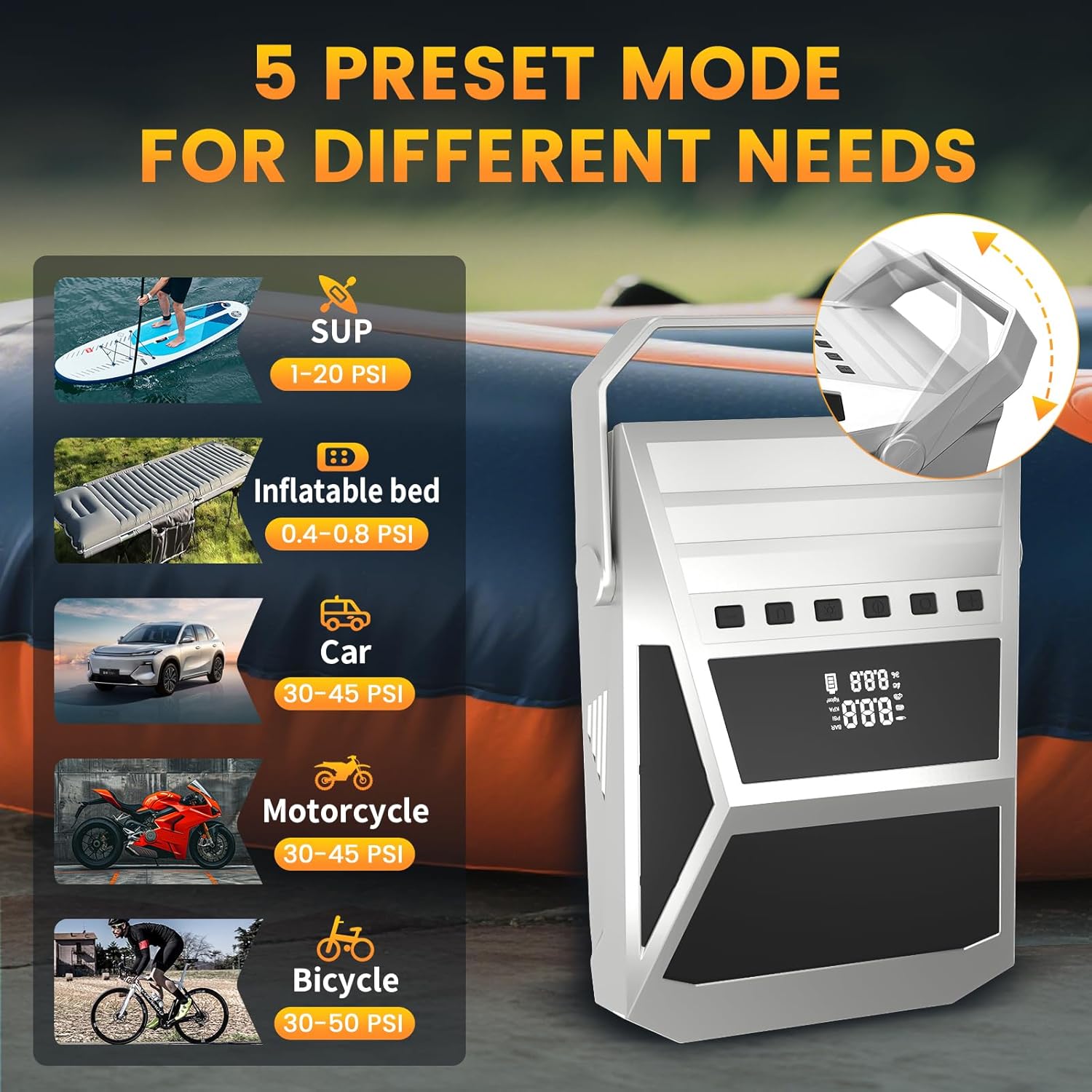 FAST Paddle Board Electric Inflator and Deflator PREMIUM
