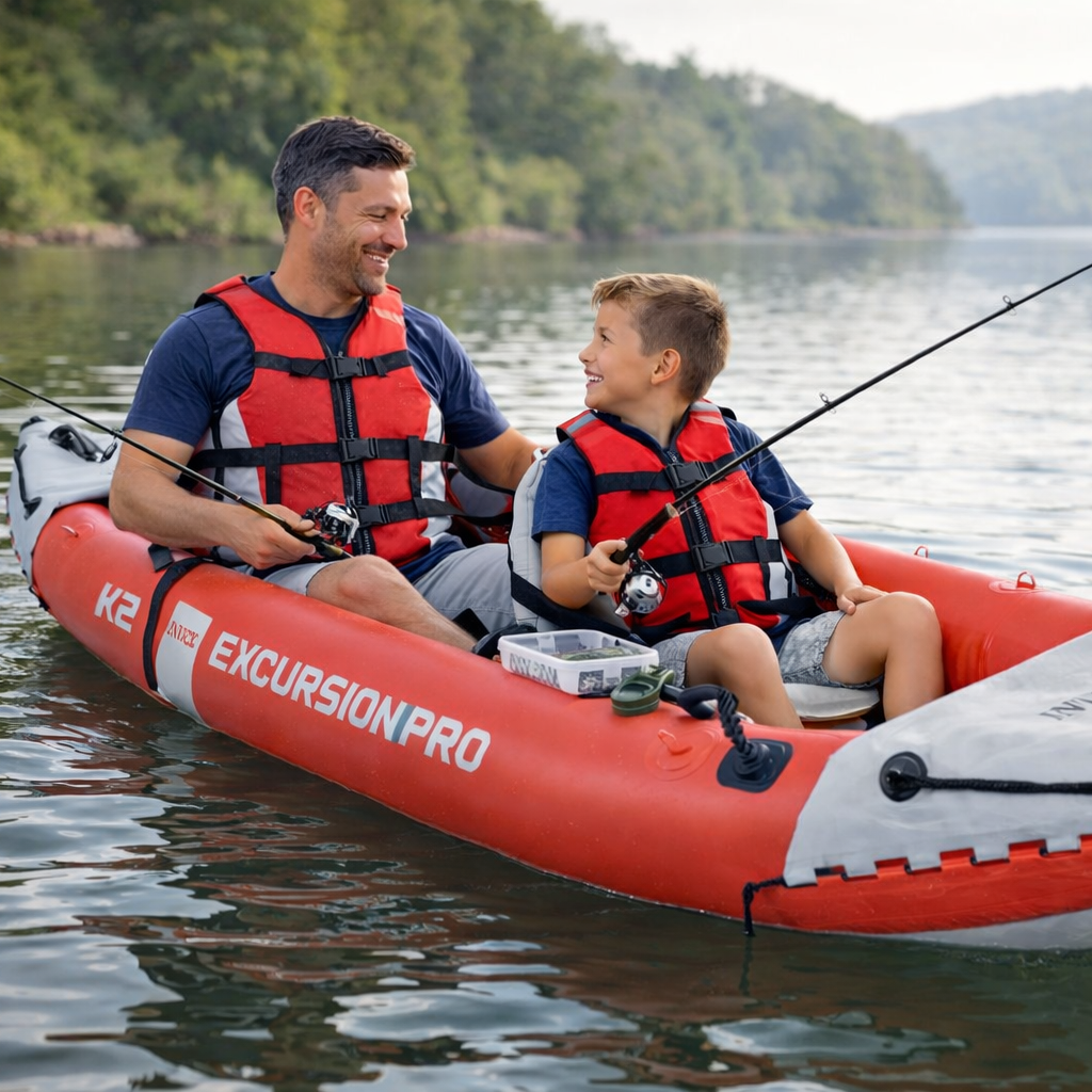 inflatable tandem kayak, 2 person kayak, 12ft kayak, fishing kayak, complete set, 400lb capacity