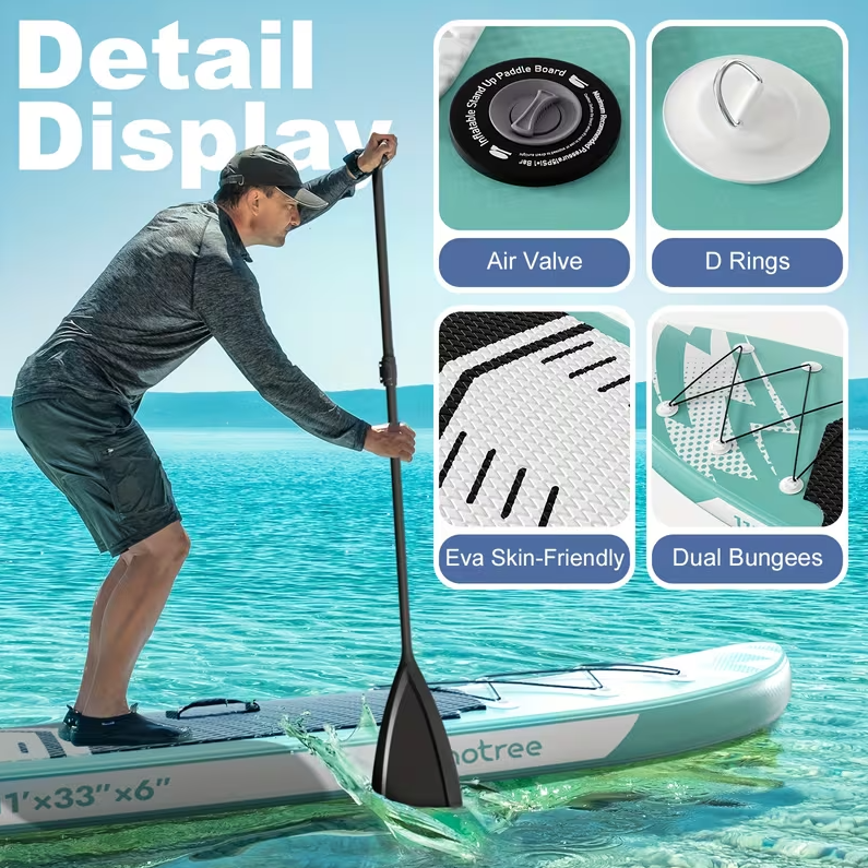 Pink Inflatable Stand Up Paddle Boards with Premium SUP Paddle Board Accessories, Wide Stable Design, Non-Slip Comfort Deck