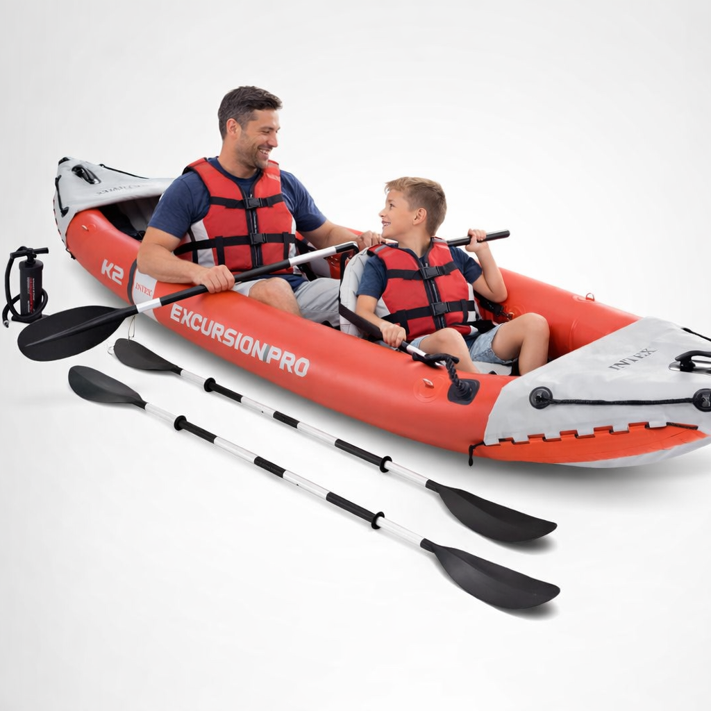 inflatable tandem kayak, 2 person kayak, 12ft kayak, fishing kayak, complete set, 400lb capacity